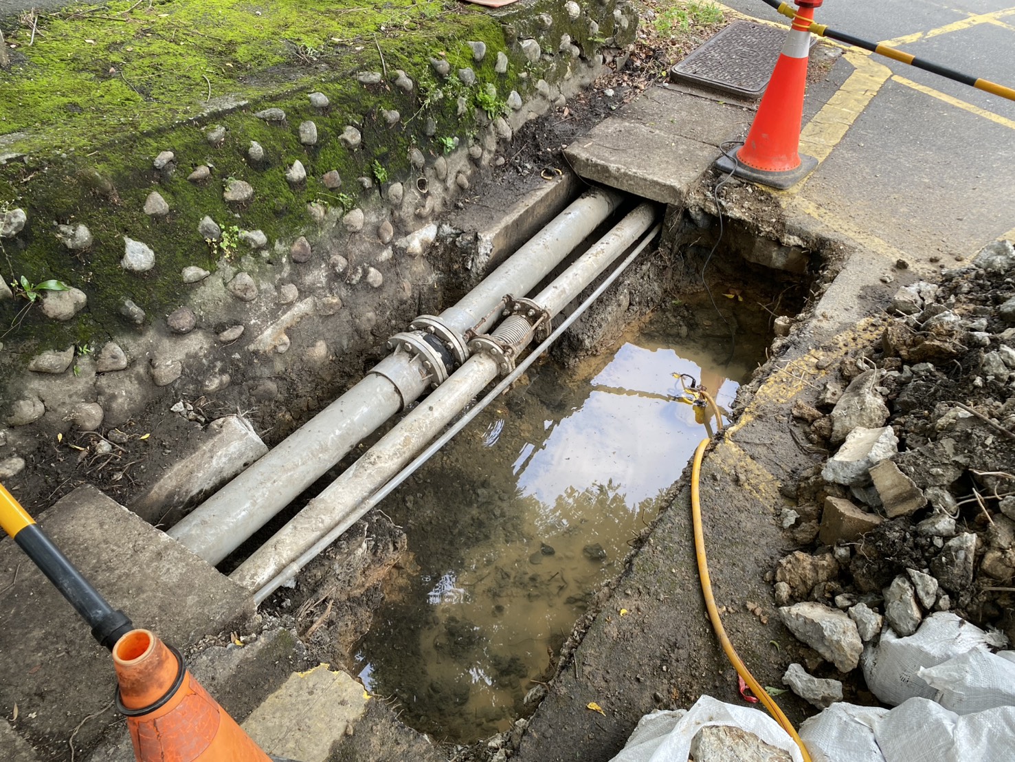 陽明大學地下自來水管線漏水檢測